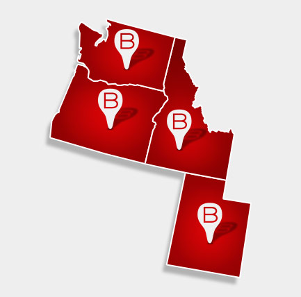 Pacific Northwest Utah Map